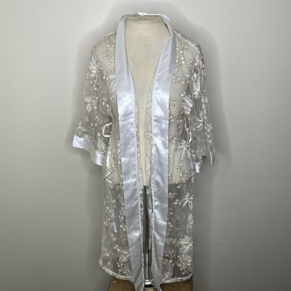 VINTAGE ROBE SINDRELLA Dressing Gown Open Front - Picture 2 of 11